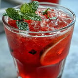 Enjoy this easy, naturally colored pink lemonade, ideal with lemon slices.