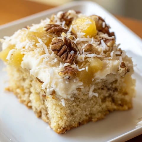 Fruit Cocktail Coconut Cake