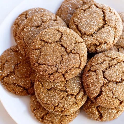 Chewy Molasses Gingerbread Cookies