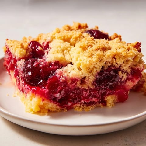 Golden brown dump cake, bubbling around the edges, perfect for a cozy dessert after dinner.