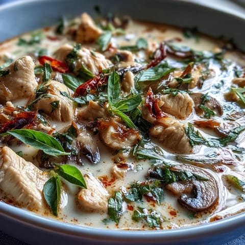 Thai Chicken Coconut Curry Soup