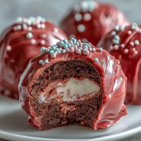 Oreo Truffle Balls with Pink Candy Coating