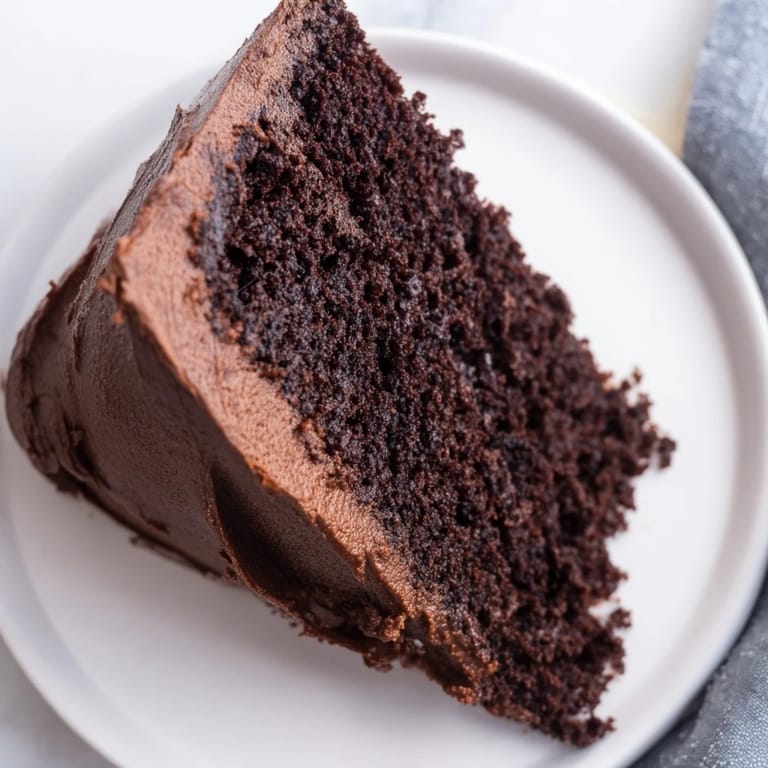 Imagine a towering Devil's Food Cake, the dark cocoa aroma promising an intensely decadent dessert experience.
