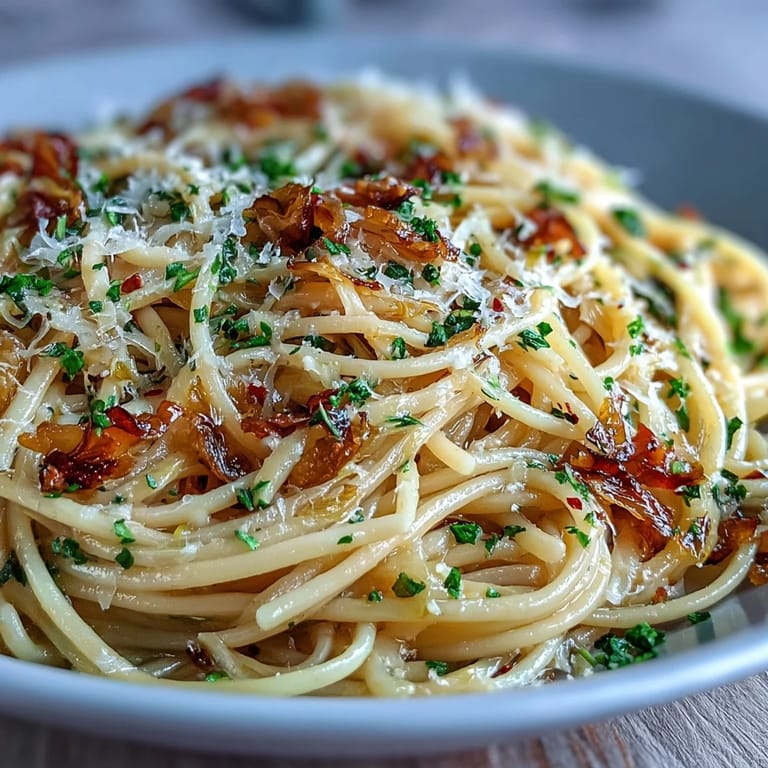 Weeknight Cabbage Pasta With Garlic and Parmesan plated with extra grated Parmesan and a lemon zest garnish.