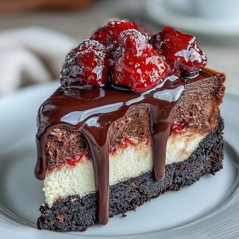 2. Indulge in Easy Dubai Chocolate Strawberry Cheesecake Cups, featuring velvety cream cheese filling, juicy strawberries, and glossy ganache atop a crunchy chocolate crust.  