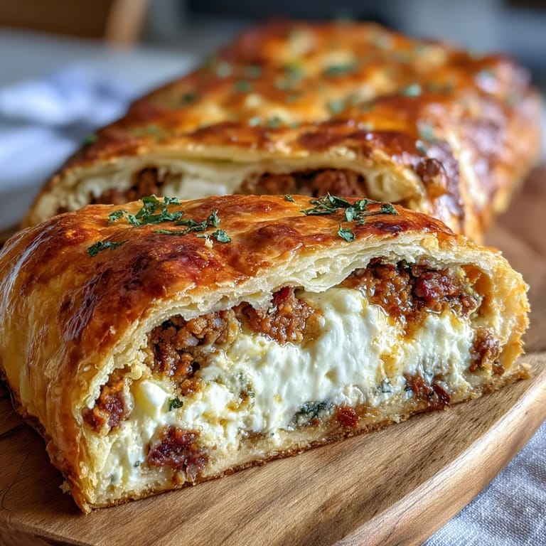 Easter Savory Pie with Hard-Boiled Eggs and Ham: cross-section reveals vibrant layers of spinach, ham, and whole hard-boiled eggs nestled in smooth ricotta, perfect for holiday brunch.