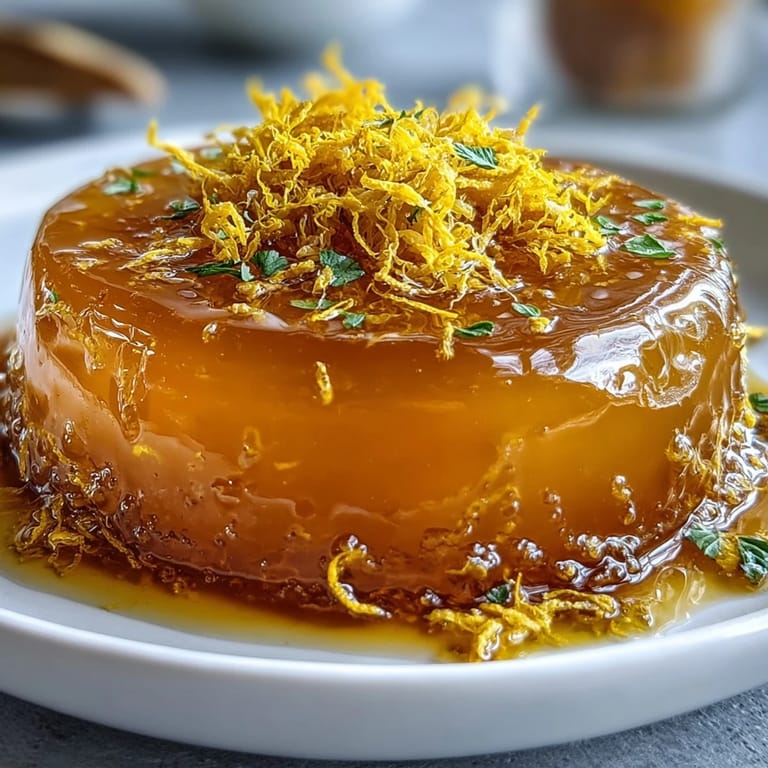 Bright, floral dandelion jelly made with fresh lemon and honey, spread on warm bread.