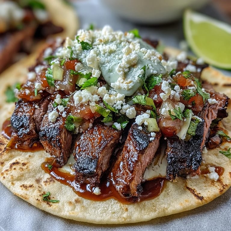 Build-your-own Cinco de Mayo Street Taco Bar with tender carne asada and fresh toppings.