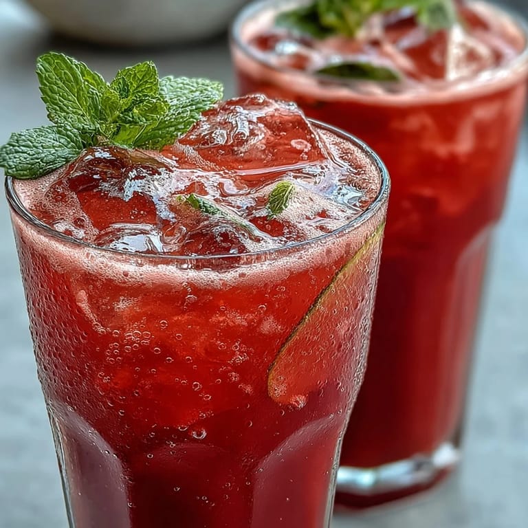 Beautifully colored pink lemonade, a healthy, homemade beverage, wonderfully tart.